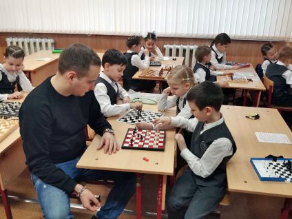 Шахматный мастер-класс в школе № 110